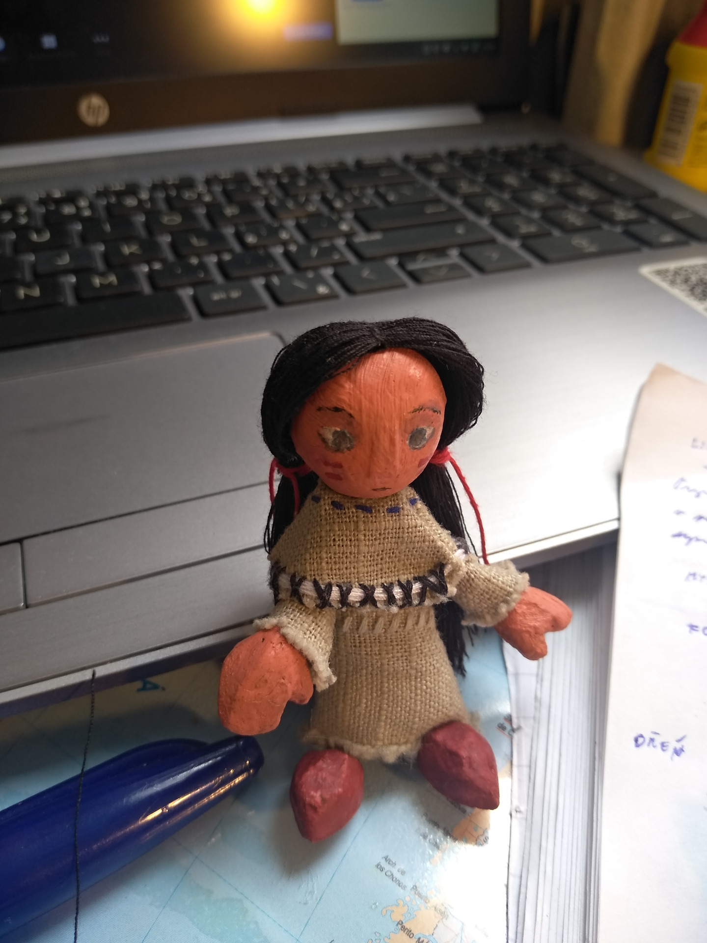 My first Stop Motion puppet. Isn't she cute? :)